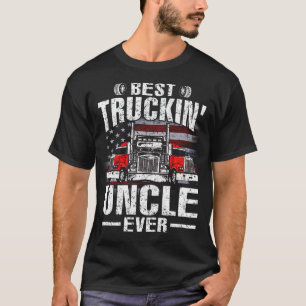Meilleur Truckin' UNCLE Ever USA Drapeau T-shirt P
