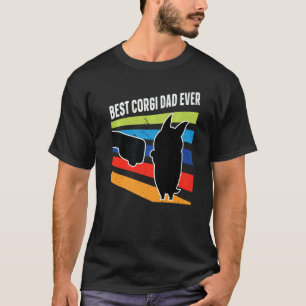 Meilleur Tshirt Vintage Corgi Papa Fist Bump Pour