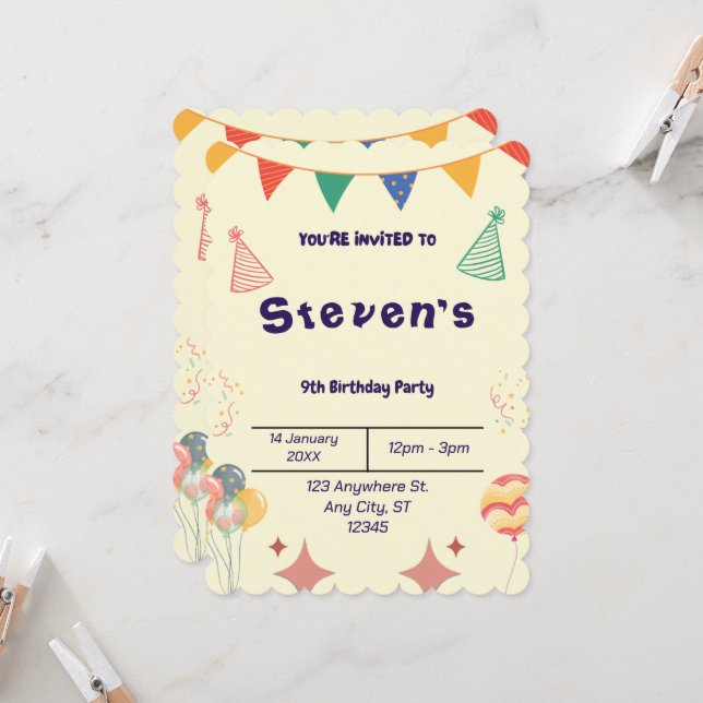 MEILLEUR VENDEUR ! Invitation personnalisée  (Devant/Arrière en situation)