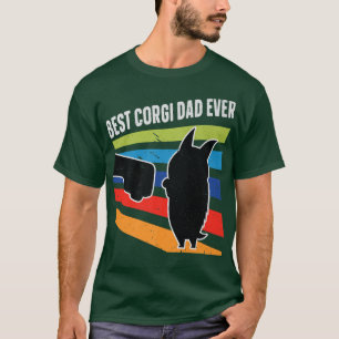 Meilleur Vintage Corgi Papa Tshirt Fist Bump Pour