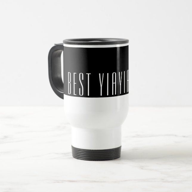 Meilleur YIAYIA Jamais Voyage Mug (Devant gauche)