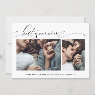 Meilleure année jamais deux photo Collage Carte de