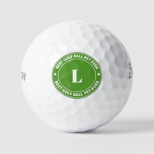 Meilleure Balle de Golf Personnalisée avec Initial (Recto)