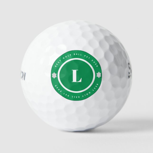 Meilleure Balle de Golf Personnalisée avec Initial (Recto)