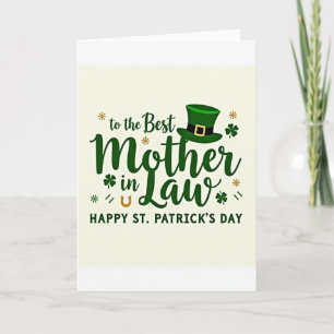 Meilleure Belle-Mère Carte de la Saint-Patrick