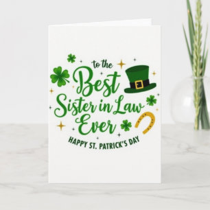 Meilleure Belle-Sœur Carte St-Patrick