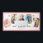 Meilleure calligraphie jamais Nana 5 Mat de bureau<br><div class="desc">Ce tapis de bureau grand-parent offre de l'espace pour 5 photos, permettant aux utilisateurs de présenter leurs photos préférées de leurs petits-enfants. Le design se compose d'une calligraphie de style moderne qui dit : "Best Nana Ever" et est accentué par des touches d'une couleur pêche légère. La calligraphie de style...</div>