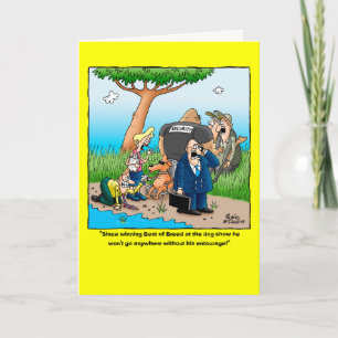 Meilleure carte d'anniversaire drôle de race