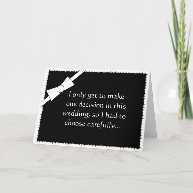 Meilleure carte de demande homme Funny Tux (Devant)