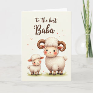 Meilleure carte de la famille de moutons Baba