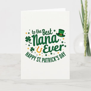 Meilleure carte de la Saint-Patrick pour Nana
