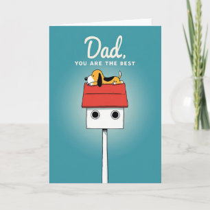 Meilleure Carte de Maison de Dessin Animé pour Pap