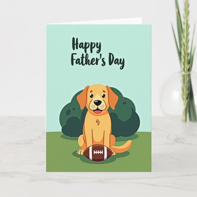 Meilleure Carte de Papa de Chien de Tous les Temps (Devant)