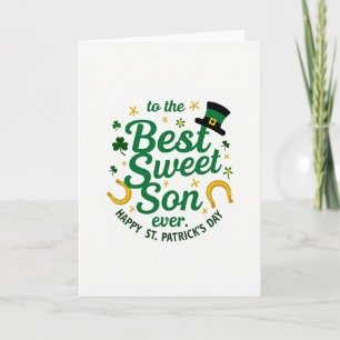 Meilleure Carte de Saint-Patrick pour un Fils Gent
