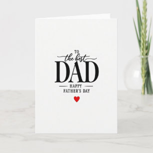 Meilleure Carte de Texte en Gras pour Papa