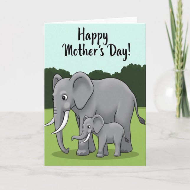 Meilleure Carte d'Éléphant pour Mari (Devant)