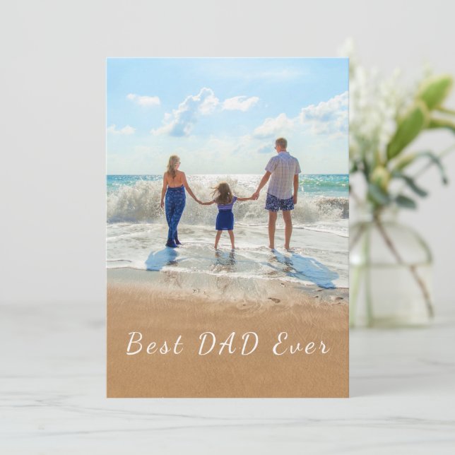 Meilleure carte Fête des pères DAD Ever avec vos p (Debout devant)