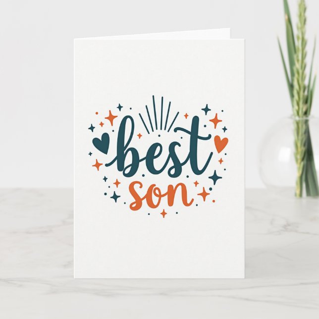 Meilleure Carte Incroyable pour Fils (Devant)