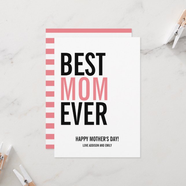 Meilleure carte mère pour la fête des mères (Devant/Arrière en situation)