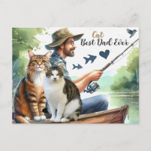 Meilleure carte postale de vacances de pêche pour 