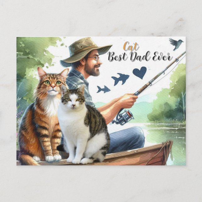 Meilleure carte postale de vacances de pêche pour  (Devant)