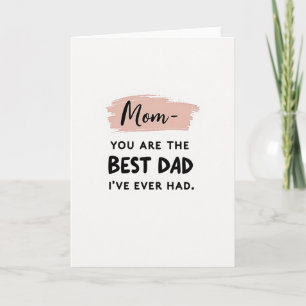 Meilleure Carte Rose Brushstroke pour Papa