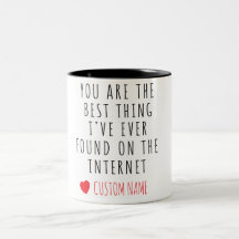 Meilleure Chose Trouvée En Ligne – Mug Nom Personn