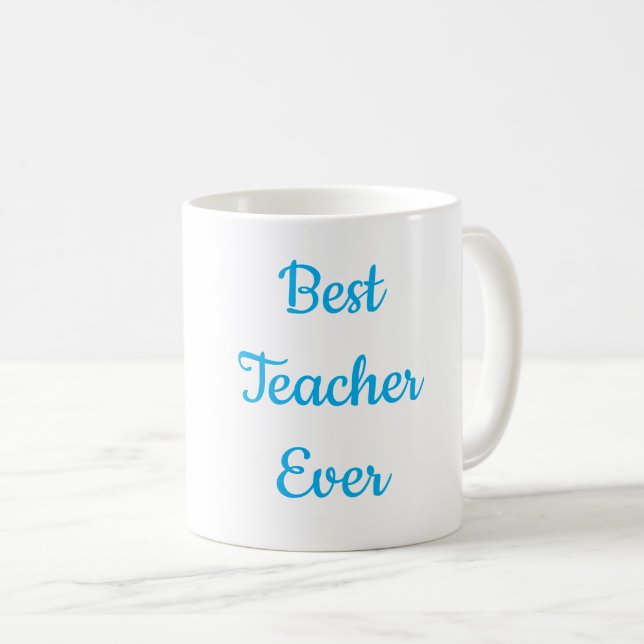 Meilleure Enseignante Mug à Café  (Devant droit)