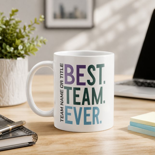 Meilleure Équipe de Tous les Temps | Mug de Reconn (Best Team Ever | Fun Modern Team Appreciation Coffee Mug
)