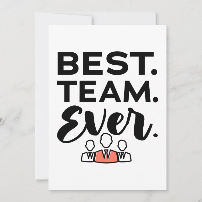 Meilleure équipe jamais, Cadeaux d'équipe pour les (Devant)