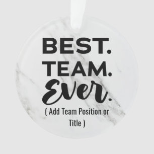 Meilleure équipe, nom personnalisé ou travail