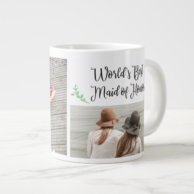 Meilleure femme d'honneur au monde, photo Mug (Devant droit)