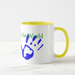 Meilleure grand-mère avec mug empreintes de mains