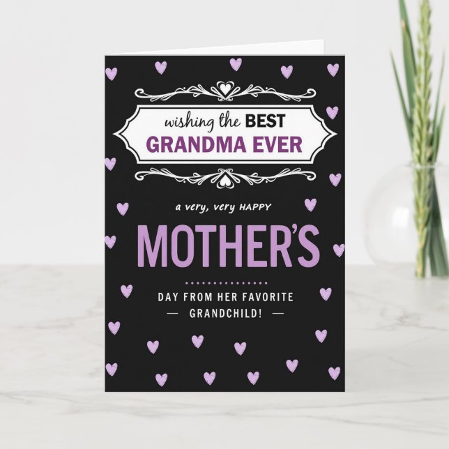 Meilleure Grand-mère du Monde Carte d'Amour (Devant)