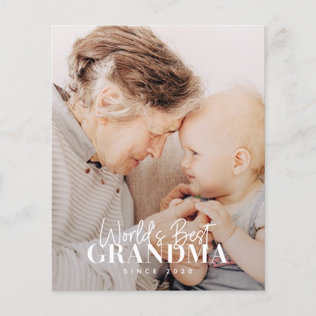 Meilleure grand-mère du monde depuis 20XX Photo si (Devant)