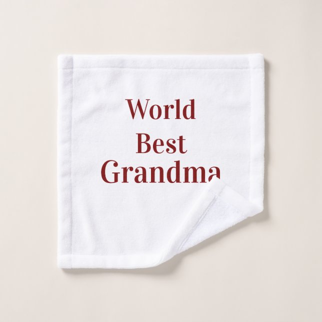 Meilleure grand-mère du monde grands-parents grand (Gant de toilette)