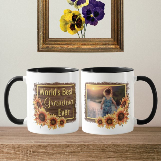 Meilleure grand-mère jamais photo Café Mug (Créateur téléchargé)