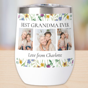Meilleure grand-mère jamais photo florale