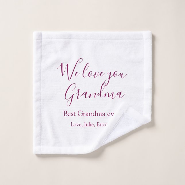 meilleure grand-mère toujours grands-parents cadea (Gant de toilette)