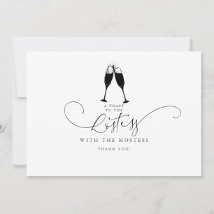 Meilleure hôtesse Mostess Cute Minimaliste Merci