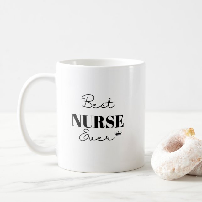 Meilleure infirmière jamais tasse (Avec donut)