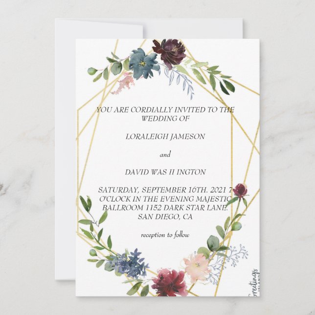 Meilleure invitation de mariage (Devant)