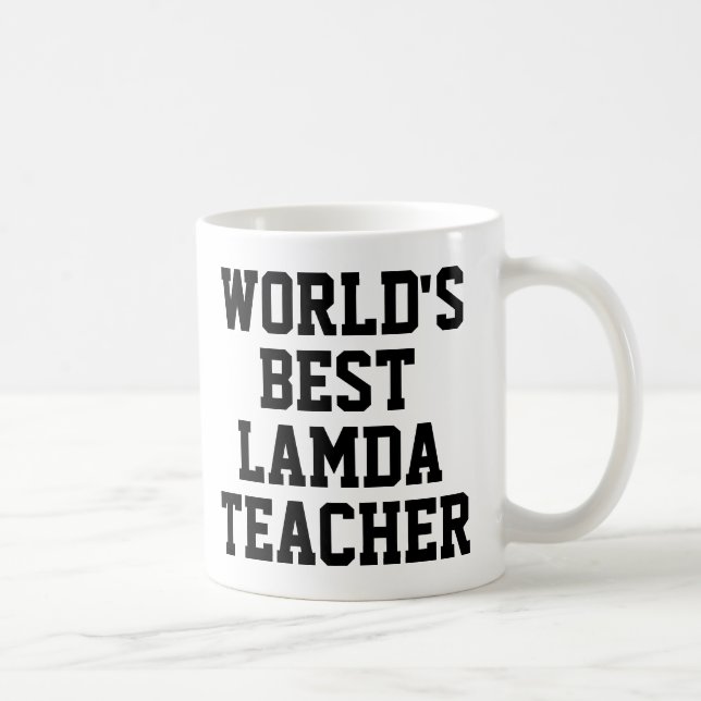 Meilleure Lamda Enseignant Mug Cadeau (Droite)