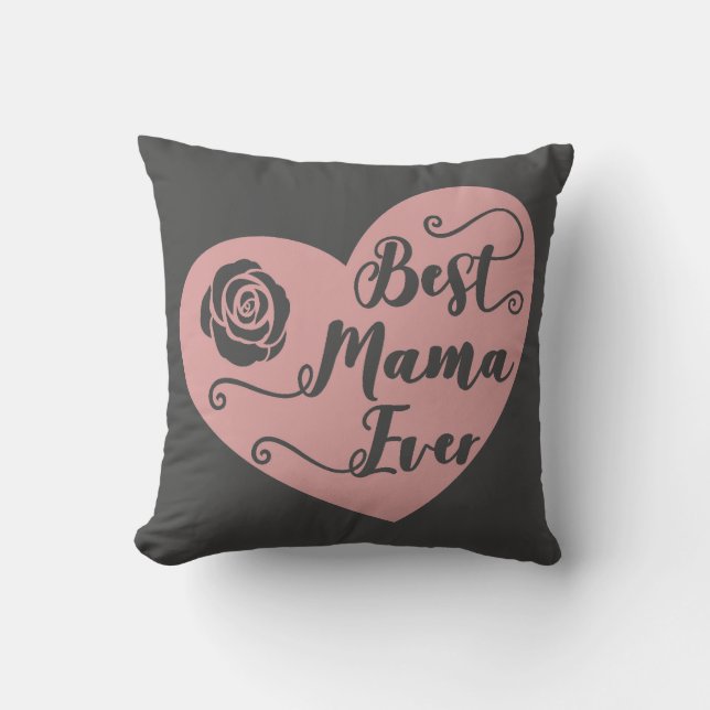 Meilleure Mama Jamais Décor Lance Oreiller (Recto)