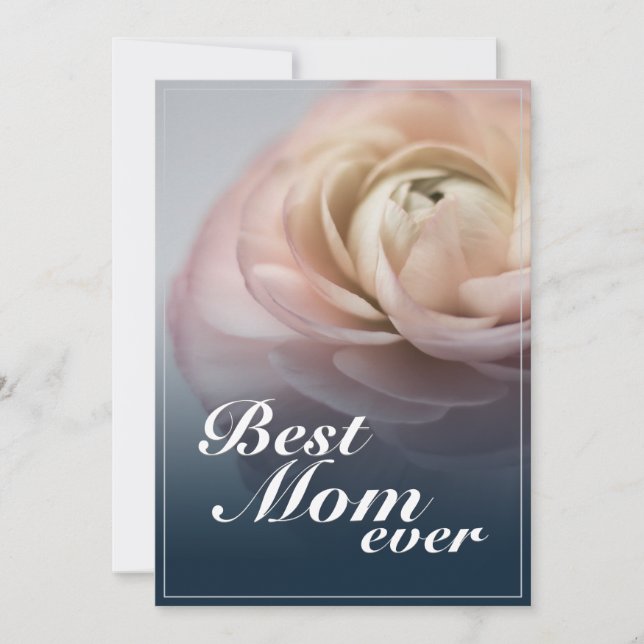 Meilleure Maman avec Grande Rose Rose (Devant)