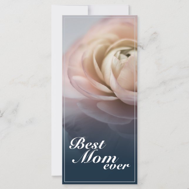 Meilleure Maman avec Grande Rose Rose Pink is more (Devant)