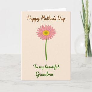 Meilleure Maman Carte à l'Écriture Élégante
