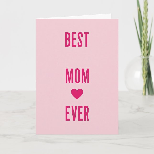 Meilleure Maman Carte d'Amour (Devant)