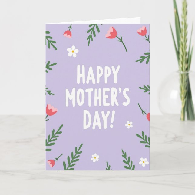 Meilleure Maman Carte de Design Graphique (Devant)