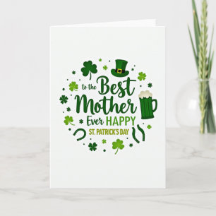 Meilleure Maman Carte de la Saint-Patrick